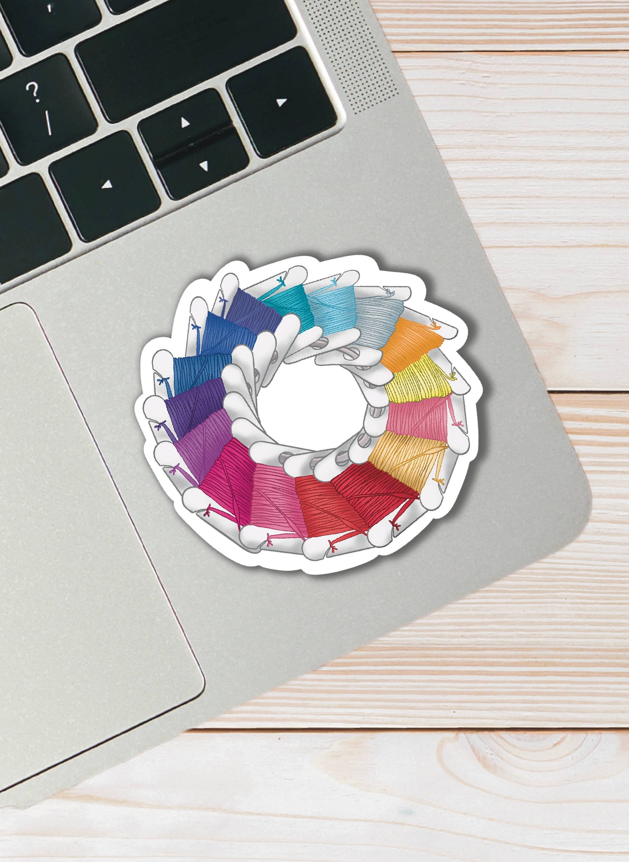 DMC Floss Sticker - cross stitch or embroidery sticker