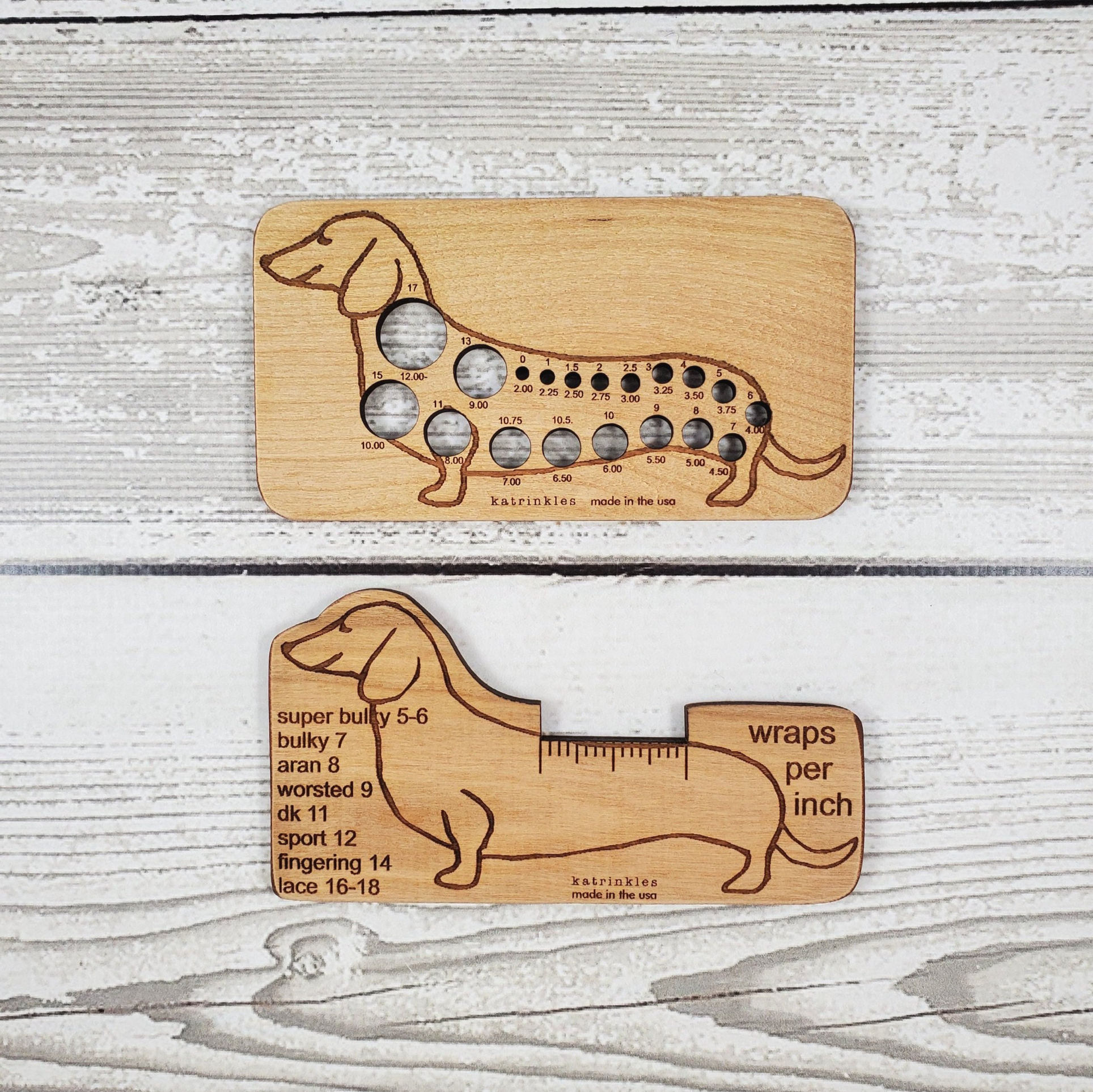 Dachshund Wraps Per Inch Tool