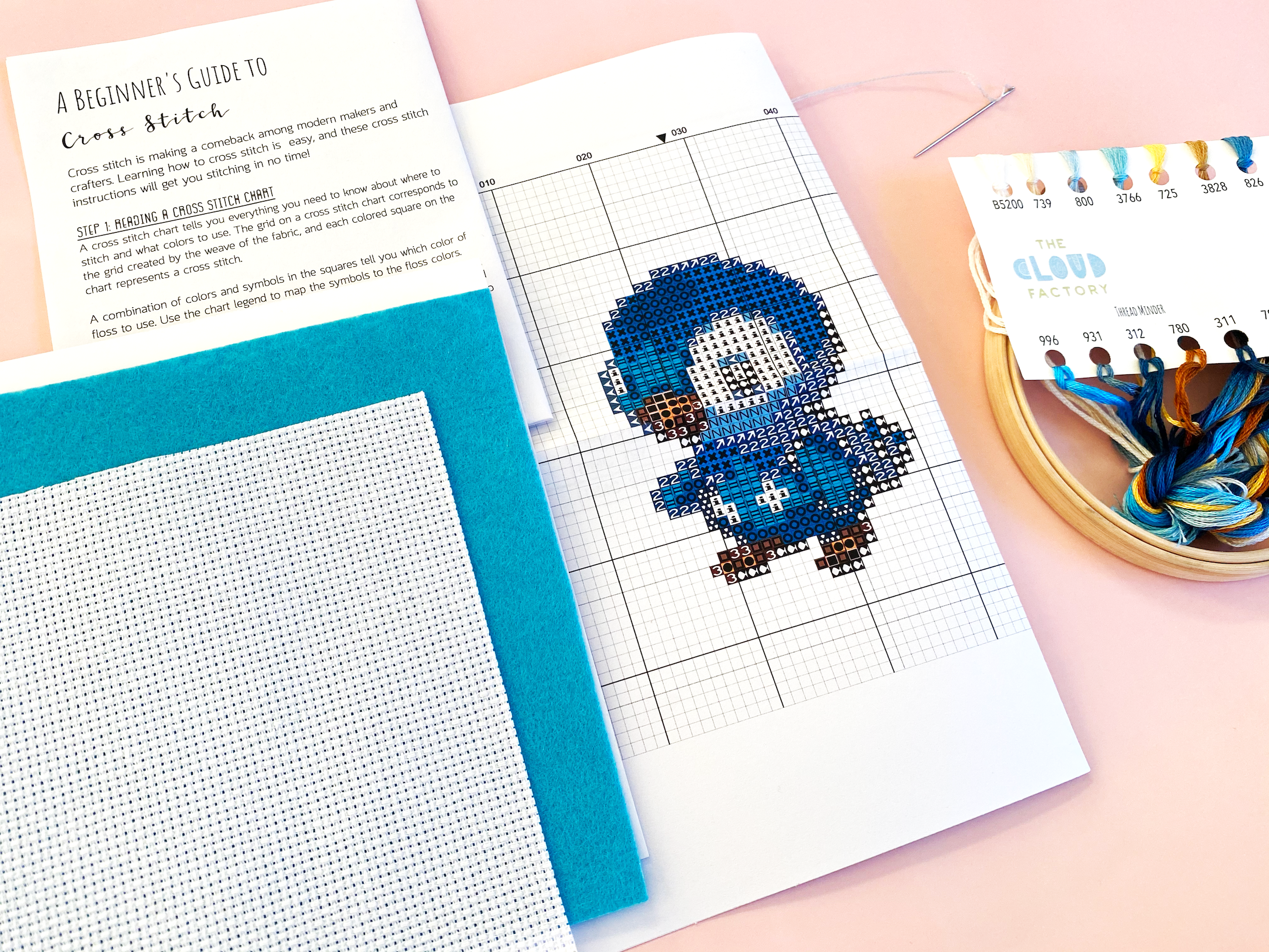 Piplup - DIY Cross Stitch Kit