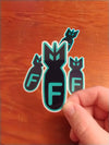 F Bomb Waterproof Vinyl Sticker for Laptops & Bottles