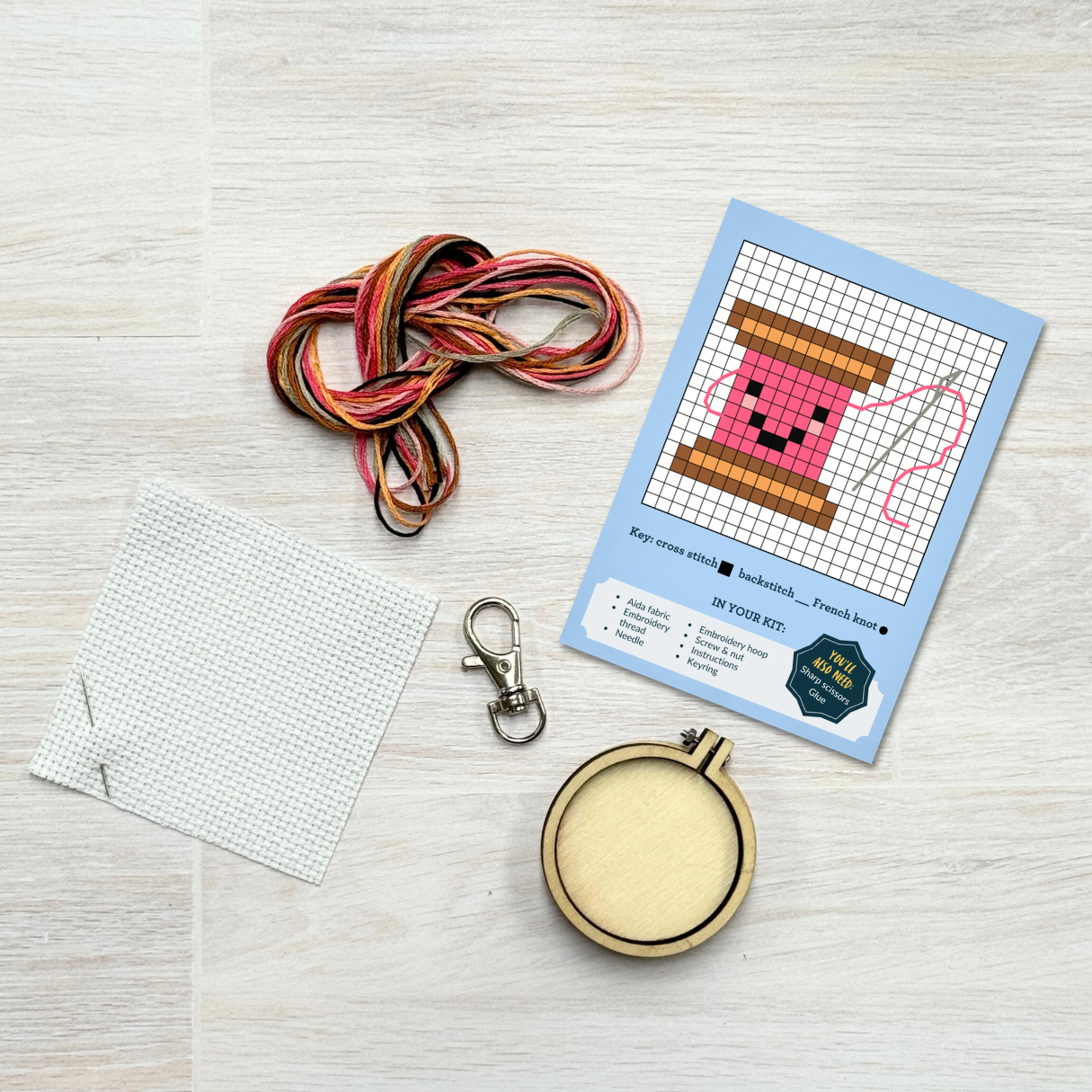 My Resting Stitch Face! Mini Matchbox Cross Stitch Kit – The Square ...
