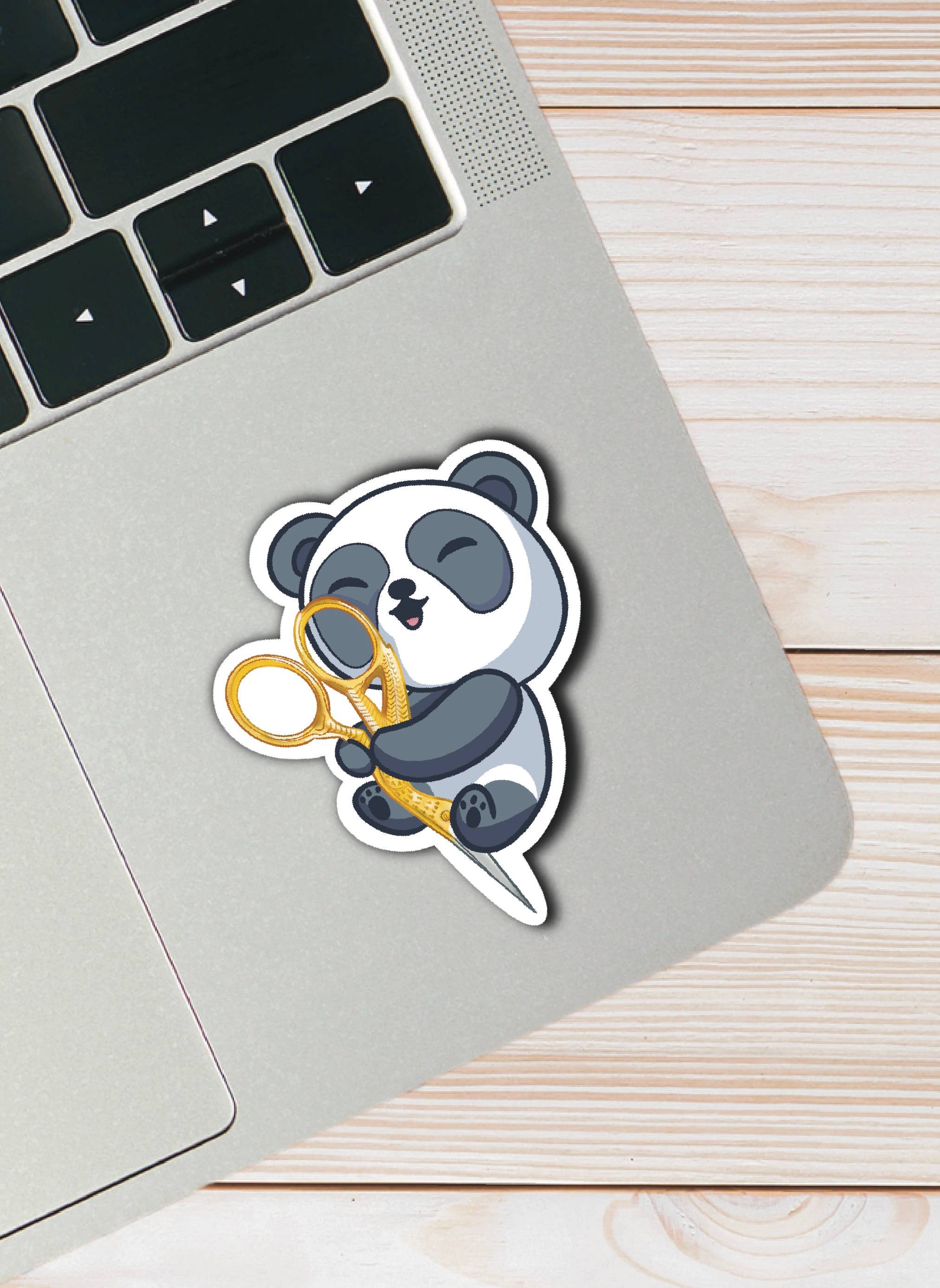 Panda Sticker - cross stitch or embroidery sticker