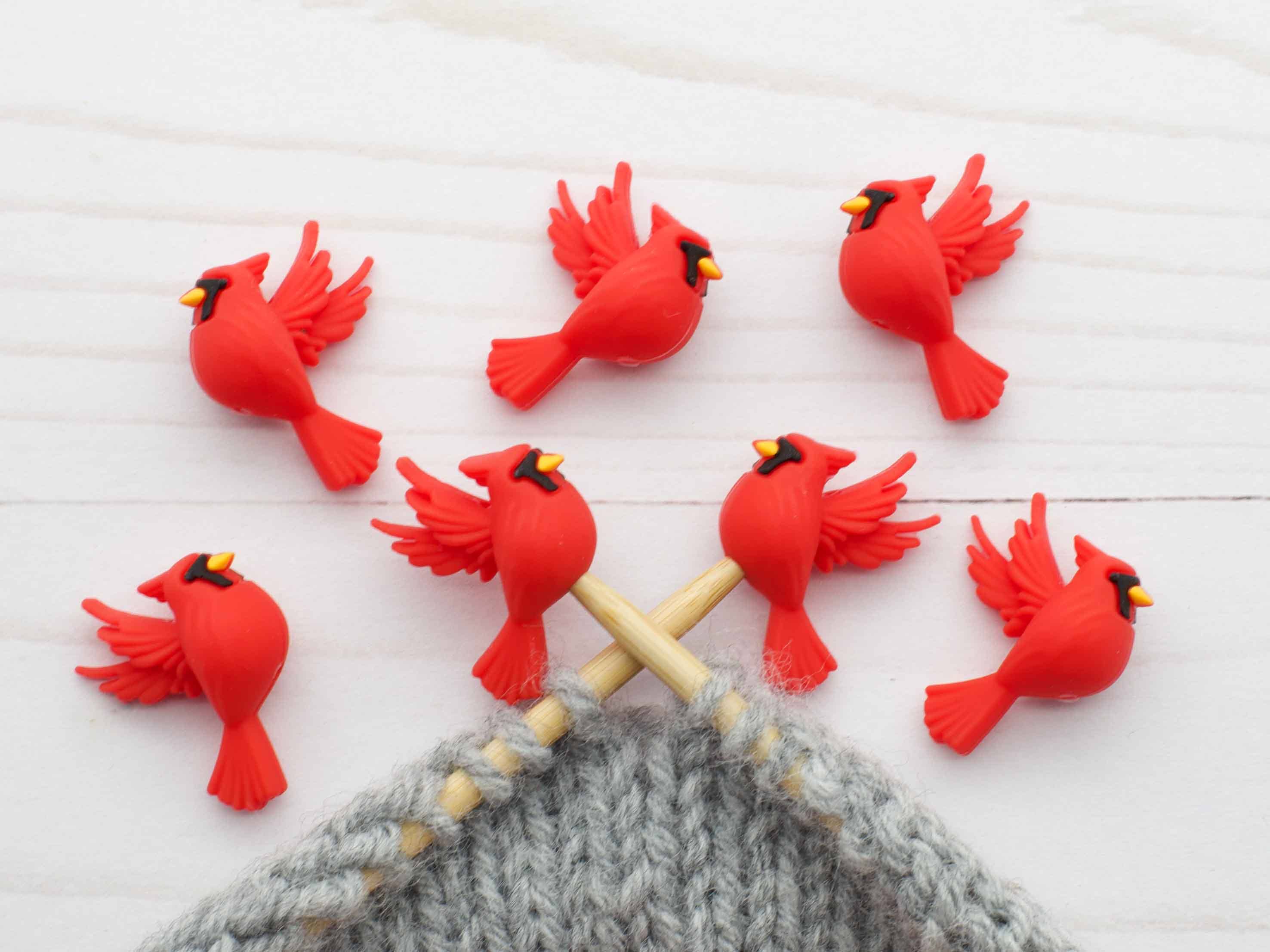 Little Cardinal | Stitch Stoppers Knitting Notions