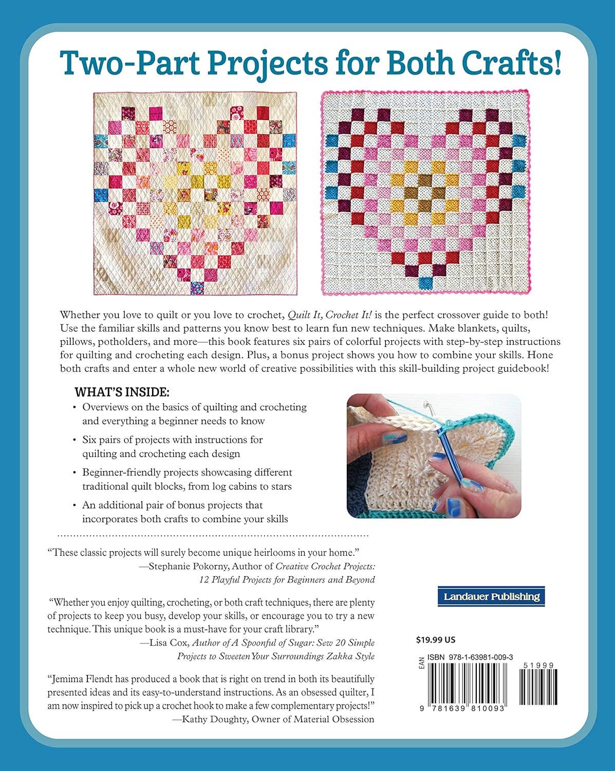 Quilt It, Crochet It! - Sew and Stitch 14 Colorful Designs