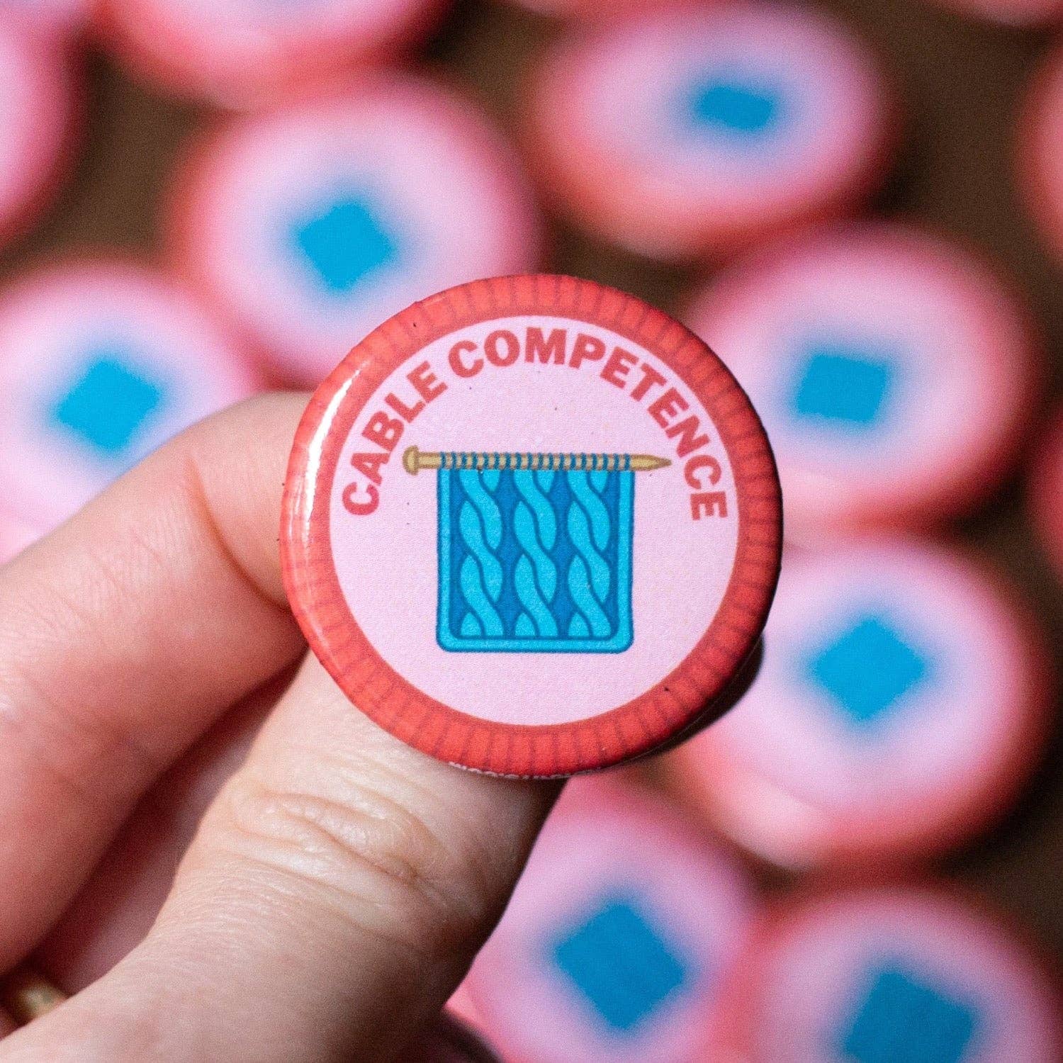 Cable Competence Knitting Merit Badge