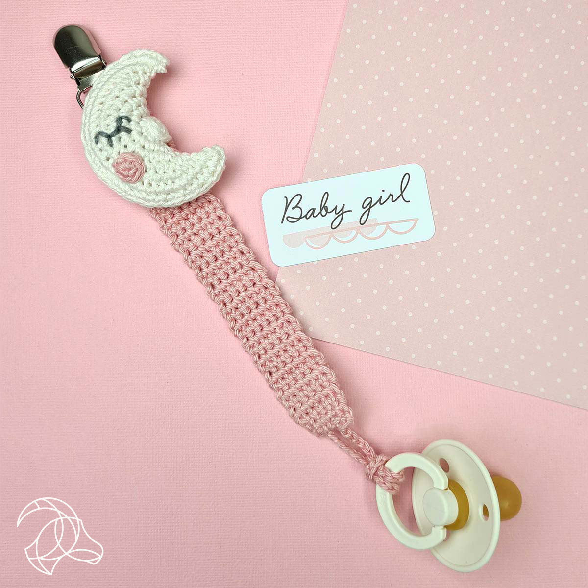 Pacifier Clip Moon