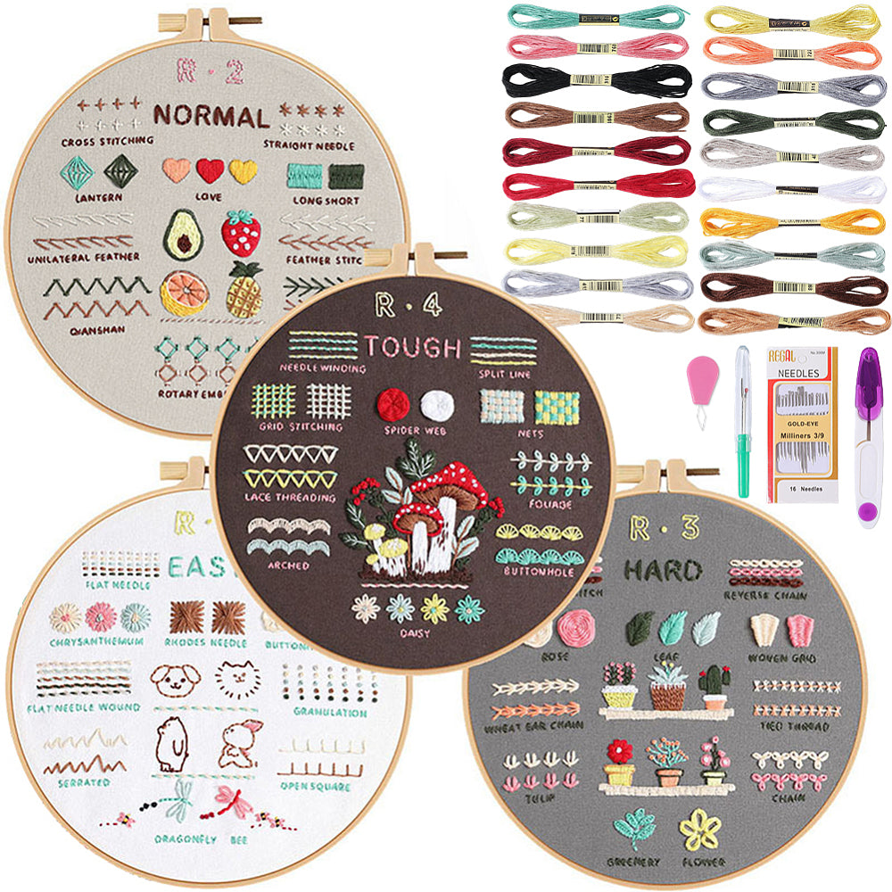 Progressive Mastery Embroidery Starter Kit – The Square Knot Crafts