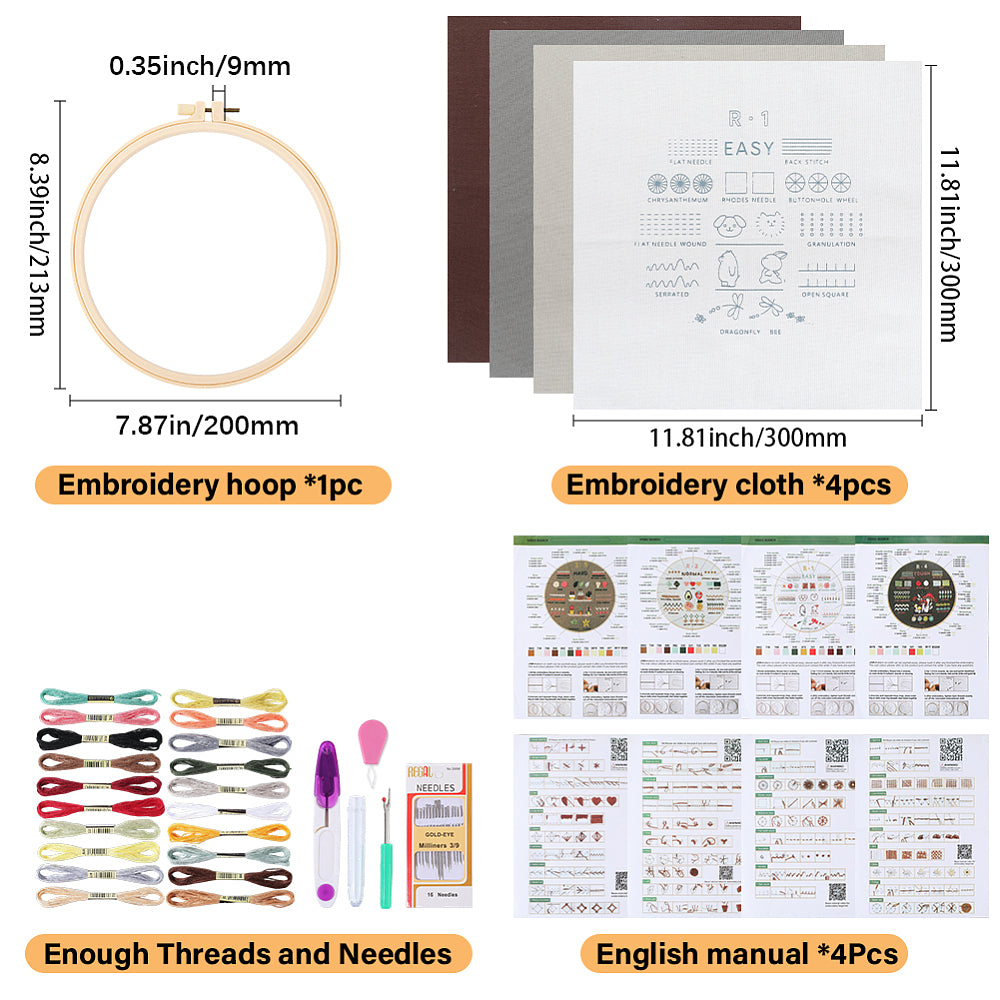 Progressive Mastery Embroidery Starter Kit – The Square Knot Crafts