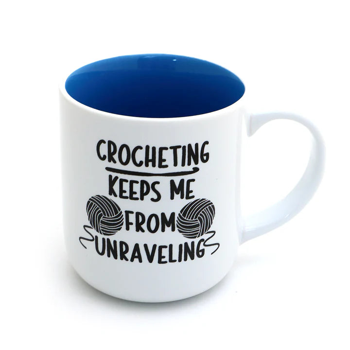 Mug - Crocheting Keeps me from Unraveling