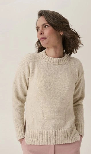 10910 Mushroom Gill Hem Sweater