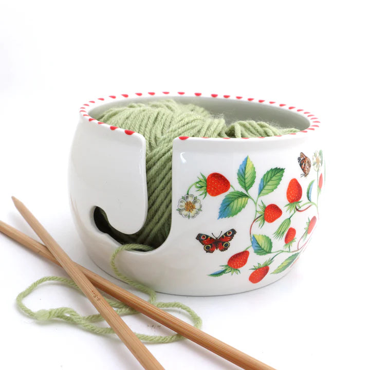 Yarn Bowl - Strawberries